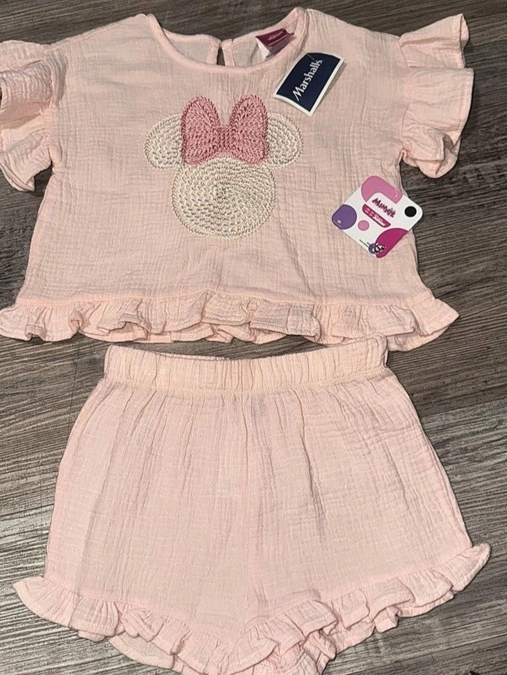 Disney Minnie Mouse Pink 2-Piece Set Size 4T NWT